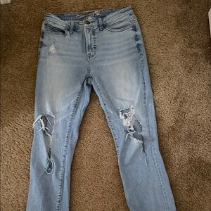 Distressed Light Blue Women's Jeans